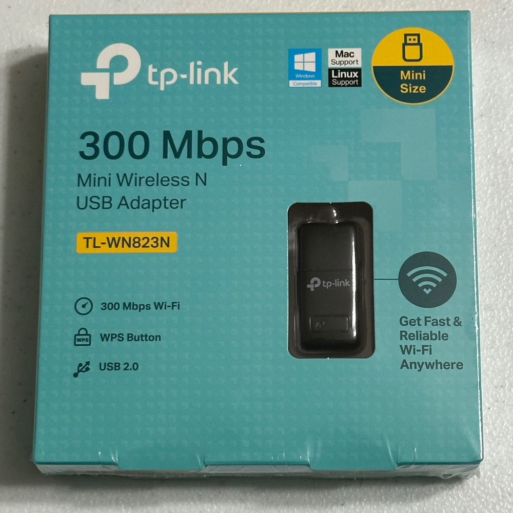 TP-Link NIB USB WiFi‎ Dongle Adapter 300 Mbps Mini Wireless Network TL-WN823N
